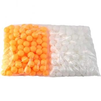 Pelotas de Práctica de Tenis de Mesa 45mm – Pack de 150 piezas Blanco/Naranja