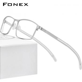 Gafas cuadradas de metal para miopía