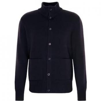 Strickjacke SEIDENSTICKER Herren, Gr. M, dunkelblau, unifarben