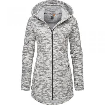 Ragwear Longstrickjacke Leysha Melange Kapuzenjacke