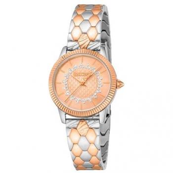 Reloj Just Cavalli con dial de nácar blanco antiguo
