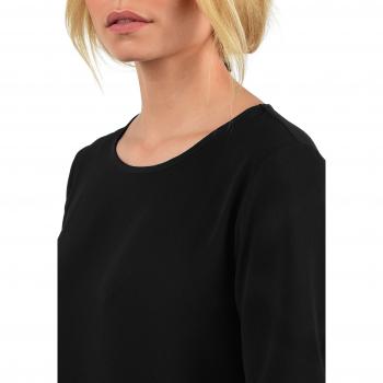 JACQUELINE de YONG Bluse JDYCrystal, Kurzarm, Rundhalsausschnitt, Größe:34, Farbe:Schwarz