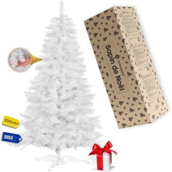Sprankelende Dichtheid 220 cm – witte kunstkerstboom