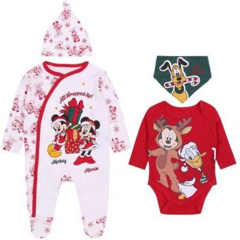Nastri Natalizi per Neonati 0-0 M Colore Rosso/Blanc Topolino Mickey