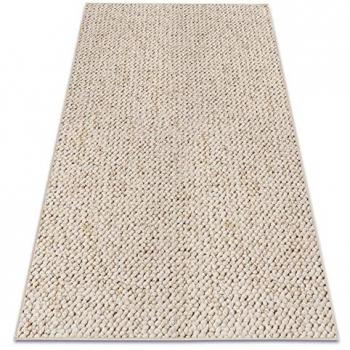 Couvre‑sol Casablanca Crème-Blanc, 200 × 400 cm