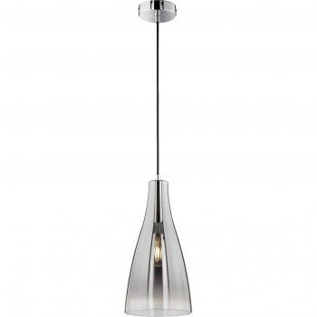 Lampada a sospensione Zeal cromata, FISCHER & HONSEL, Ø 23 cm