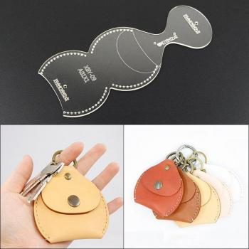 Keychain and Bag Acrylic Stencil Template Set, 8.5x8.3x0.4 cm