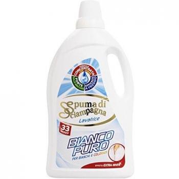 Spuma di Sciampagna Detersivo Lavatrice Liquido Bianco Puro 1,815 lt