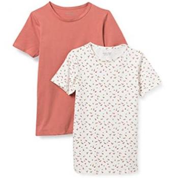 Minymo T-Shirt 2er-Pack Basic canyon rose