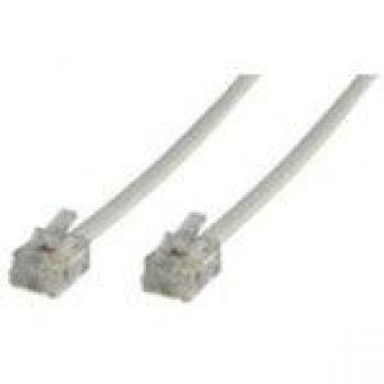 Câble de connexion RJ12 blanc, 5 m – Intronics