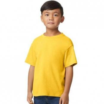 T-shirt Gildan enfant mi-épaisseur doux au toucher 11-12 ans bleu royal