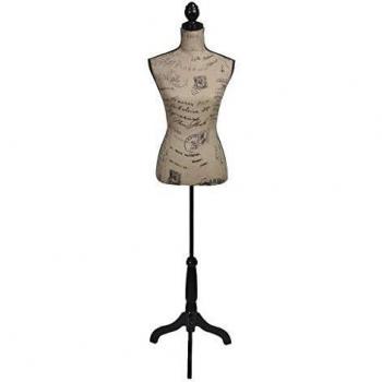 Mannequins Ladies Bust Display Brown Black Jute Female Dressmakers Dummy Mannequin One Size White