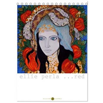 ELLIE PERLA ... RED (Tischkalender 2025 DIN A5 hoch), CALVENDO Monatskalender