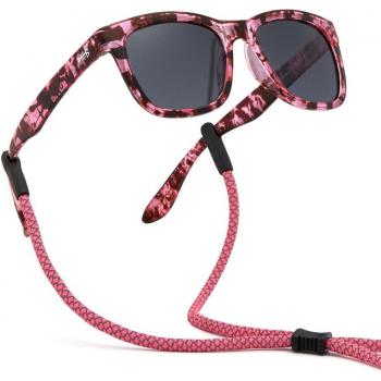 Bassdash Adjustable Strap Fishing Sunglasses for Kids 5-14
