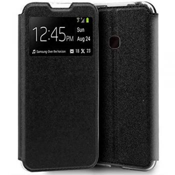 Funda Libro Soporte con Ventana Negra para Realme C21
