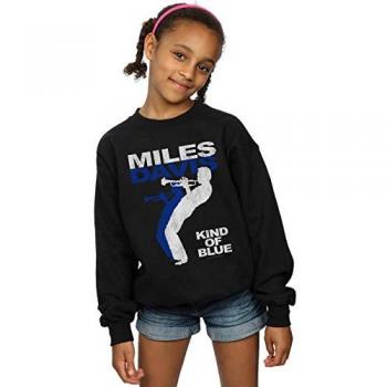 Felpa Ragazze Miles Davis Kind of Blue Stile Distressed