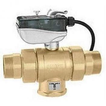 Kugelhahn mit 24‑Volt-Power – 3‑Wege, 2 (T‑Lochung Caleffi 638195)