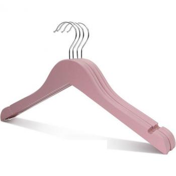 Stainless Steel Hook Wooden Hanger for Shirts and Coats