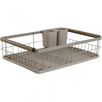 Escurridor de Cocina Home ESPRIT Gris 44x32x13 cm