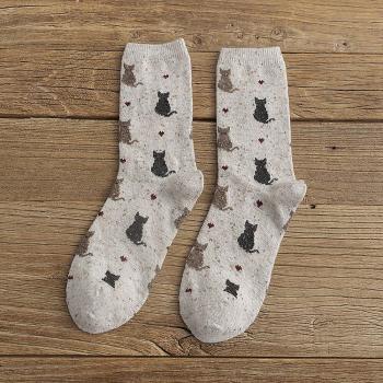 Calcetines de gato para mujer, cómodos y discretos