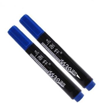 Haile Two‑Pack Waterproof Permanent White Markers (3 mm) with Oily Ink for Fabric and Paint Work
