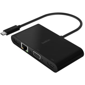 Belkin USB-C dokovací stanice (HDMI, VGA, USB-A, LAN) s 100W nabíjením