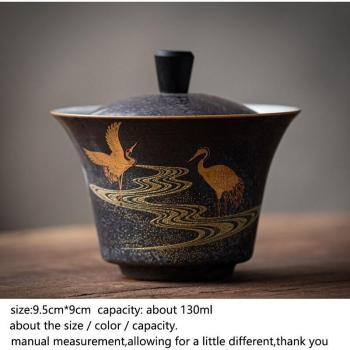 Vintage Ceramic Gaiwan Tea Tureen Set