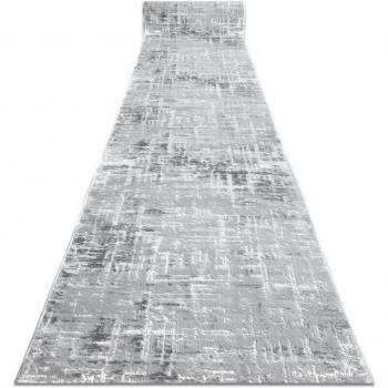 RUGSX Mefe 8722 Structural Fleece Runner (Grey/White) 70 × 240 cm