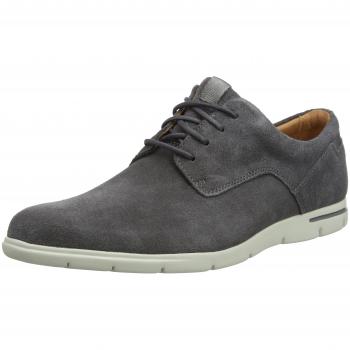 Clarks Herren Vennor Walk Derby in grauem Wildleder, Größe 44 EU