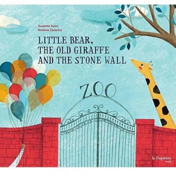 Little bear, the old giraffe and the stone wall