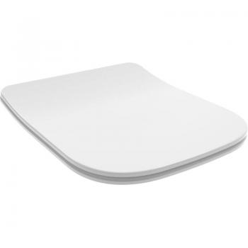 KIAMAMI Tapa de Inodoro Valentina – Cuadrado Slim, Blanco