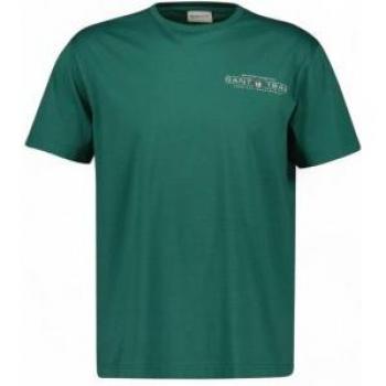 Top Gant “Green Wood Print” XL a maniche corte