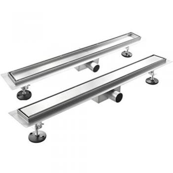 Rive de douche en acier inox 70 cm – design épuré