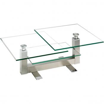 Schwenkbarer Couchtisch 8266 NK, HASSE MÖBEL, mit Ablagefläche