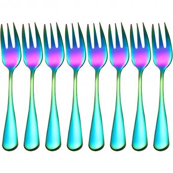 Rainbow Small Forks for Snacks