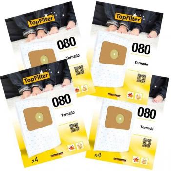 Colección de 4 Packs de 4 Sacos Tornado 64080 TopFilter Premium (Ref. 9997850)