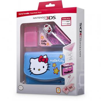 Game Traveller Essential Pack Hello Kitty Rosa Licenza Nintendo 3DS