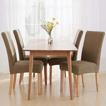 Removable Brown Elastic Seat Cover Bundle