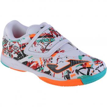 Zapatillas de Fútbol Sala JOMA EVOLUTION JR IN BLANCO/MULTICOL 2302