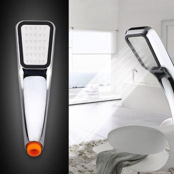 High Pressure 300‑Hole Chrome Square Rainfall Shower Head