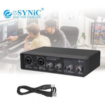 ESYNiC 192kHz/24bit USB Audio Interface Preamplifier