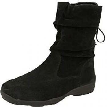 Leicester DB Shoes Black Suede 2E-4E, Size 4