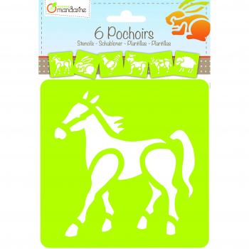 Pochoirs animaux de la ferme