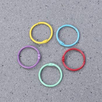 50pcs Functional Metal Book Rings