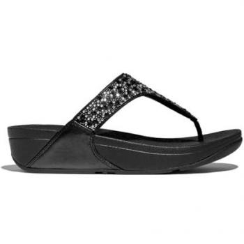 FitFlop Lulu Crystal-Mix Negro y Beig para Mujer