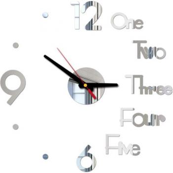 Modern 3D Acrylic Wall Clock with Mirror Surface