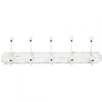 Appendiabiti da muro 80x10x21 cm bianco