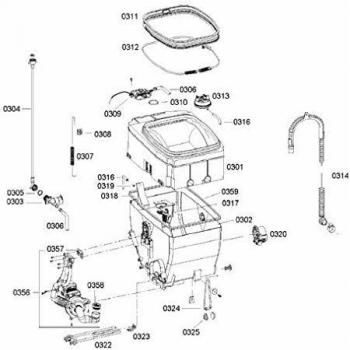 Siemens demi cuve inférieure lave-linge 00242754