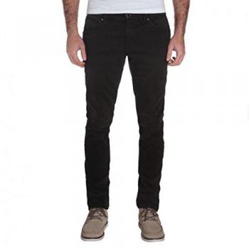 Volcom Pantalon Chino en Denim Stretch pour Homme 2 x 4, Noir d'encre, Longueur 30