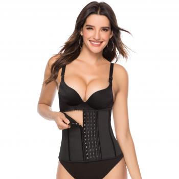 GRAT.UNIC Damen Korsett Latex, Waist Cincher, Tailenmieder, Korsage, Unterbrust Korsett, Korsett Bauch Weg, Shaper Body Tailenmieder, Waist Corset, Waist Trainer Corset, für Gewichtsverlu (Schwarz, XXL)